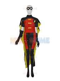 Black mask is one of the most. Red Robin Costume Dc Comics Strong Mens Superhero Costume Spandex Black And Red Robin Costume With Cape All Size Available Red Robin Costume Robin Costumesuperhero Costume Aliexpress
