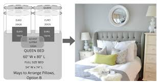 ways to arrange bed pillows superior