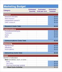 Marketing Budget Template 6 Download Free Documents In Pdf Excel