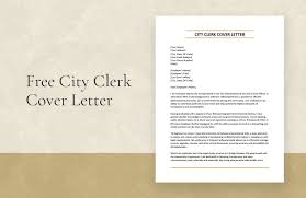 city clerk cover letter in word google
