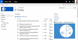 sharepoint list landing page with excel