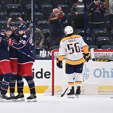 Official online store of the nhl. Recap Nashville Predators 2 Columbus Blue Jackets 4 Oof On The Forecheck