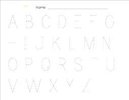 Letters Tracing Templates Traceable Alphabet Worksheets Pdf
