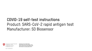 covid 19 self test instructions you