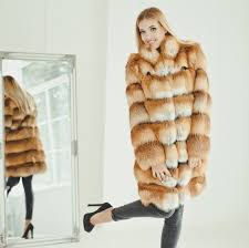 Buy Red Fox Fur Coat For Women Winter