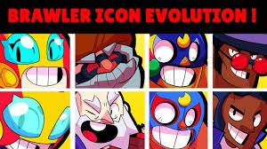 Our brawl stars skin list features all of the currently available character's skins and their cost in the game. All Brawler Icon Evolution Brawl Stars Old Vs New Youtube