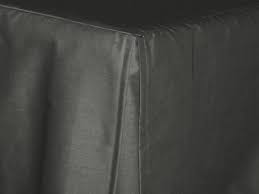 charcoal gray tailored bedskirt for