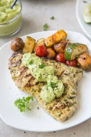 grilled swordfish with avocado