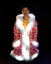 Burning Man Clothing Men Fox Fur Coat