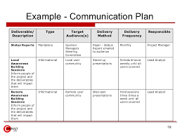 Communication Plan Example Bravebtr