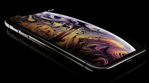 the black iphone xs max with a broken