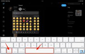 get emoji keyboard while typing on ipad
