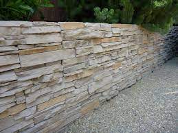 Stone Veneer Retaining Walls And Raised