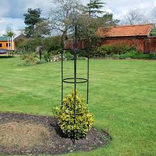 garden obelisk metal outdoor trellis