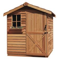 Wood Shed With Dutch Door
