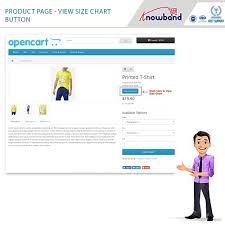 Opencart Opencart Size Chart Extension