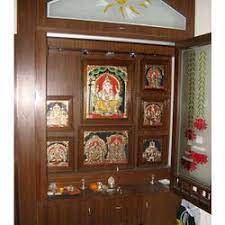 wooden pooja room cabinet