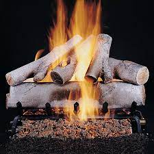 Birch Vented Gas Log Set Arizona Gas