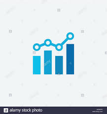 Bar Chart Icon Design Template Statistic Flat Icon Data
