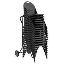 stacking chair cart 2 wheel mitylite