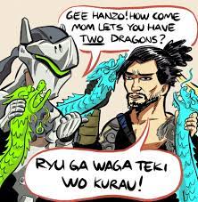 Ryūjin no ken wo kūrae! What Do Hanzo And Genji Say In Their Ultimates Quora
