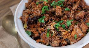 pulled pork with sticky onions