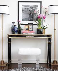 how to decorate a console table top