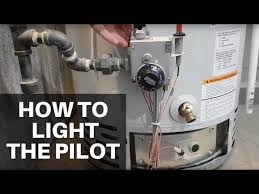 light your water heater s pilot flame