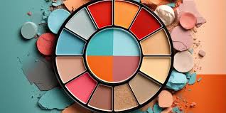 a cosmetic makeup palette that is full