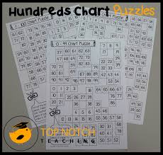 Free Hundreds Chart Puzzles Math Hundreds Chart Math