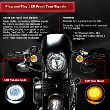 Motorcycle Atv Eagle Lights Harley Front Led Turn Signals