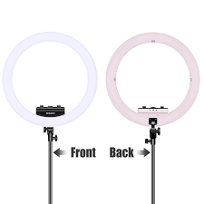 Neewer Ring Light Kit Upgraded Version 1 8cm Ultra Slim 18 Inches 3200 5600k Dimmable Led Ring Light With Light Stand Rotatable Phone Clip Hot Shoe Adapter For Portrait Makeup Video Shooting Pink Neewer Photographic Equipment And Accessories For