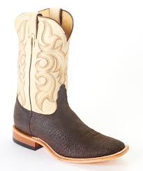 Nocona Boots Cappuccino Buffalo Leather Cowboy Boots