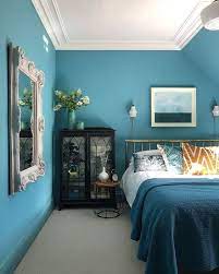 Blue Colour Bedroom Design And