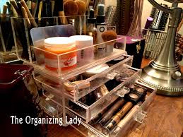 to organize makeup cosmetics