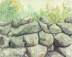 Old Stone Wall From Up Island By Jackie