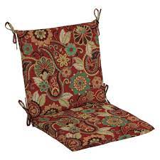 mid back outdoor dining chair cushion
