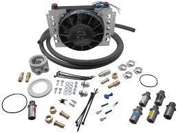 derale atomic cool remote engine oil cooler kit w fan cl v derale engine oil coolers d15450