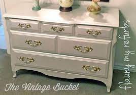 Champagne Pearl Effects Dresser
