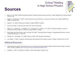 Critical Thinking in Japanese Secondary Education  Student and    