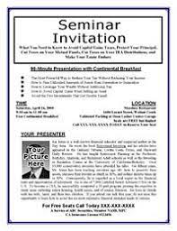 letter of invitation for an event or a