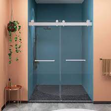 Frameless Double Sliding Shower Door