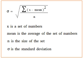 calculate standard deviation on the gre