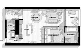 City Loft Floor Plan Interior Design