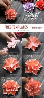 free paper flower templates pdf svg