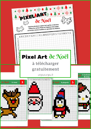 Les premiers ordinateurs ne pouvaient afficher qu'un petit. Pixel Art De Noel 12 Modeles A Imprimer Gratuitement Un Jour Un Jeu