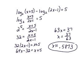 Solving Logarithmic Equations