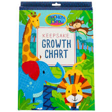 Stephen Joseph Zoo Animals Paper Growth Chart Cardboard