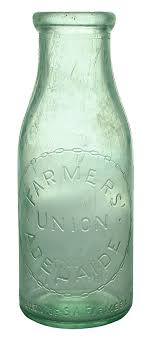 Farmers Union Adelaide Milk Bottle