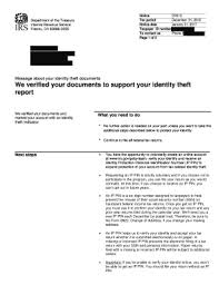 irs verification letter fill